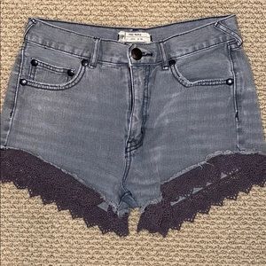 Free people high waisted shorts